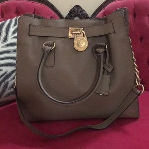 Michael Kors Saffiano Leather Hamilton Bag